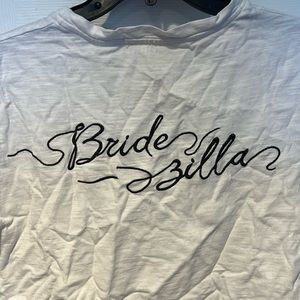 Chosen by One Day Bridezilla White Crew Neck T-Shirt